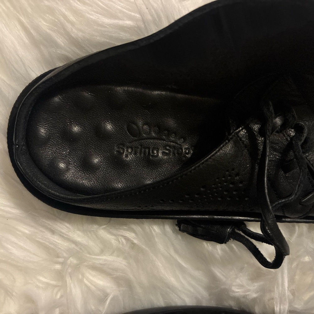 Spring Step Black Perforated Sandals - Picture 6 of 6